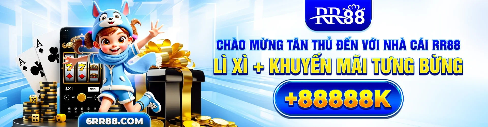 Chào Mừng Tân Thủ Đến Với Nhà Cái RR88 | Lì Xì + Khuyến Mãi Từng Bừng +88888k